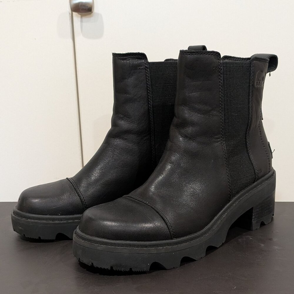 Sorel Women Joan Now Chelsea Boot, black, 8.5